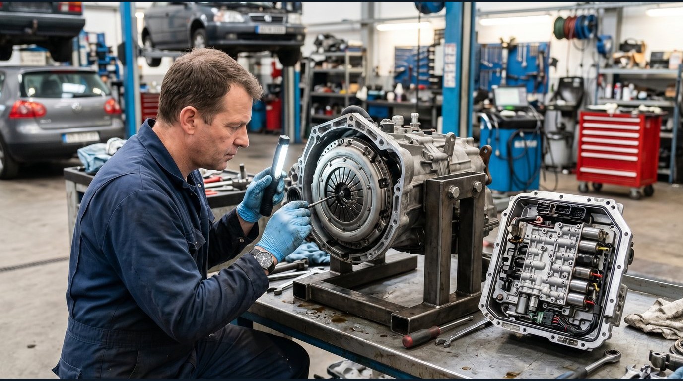 Ram automatic transmission service bay inspection